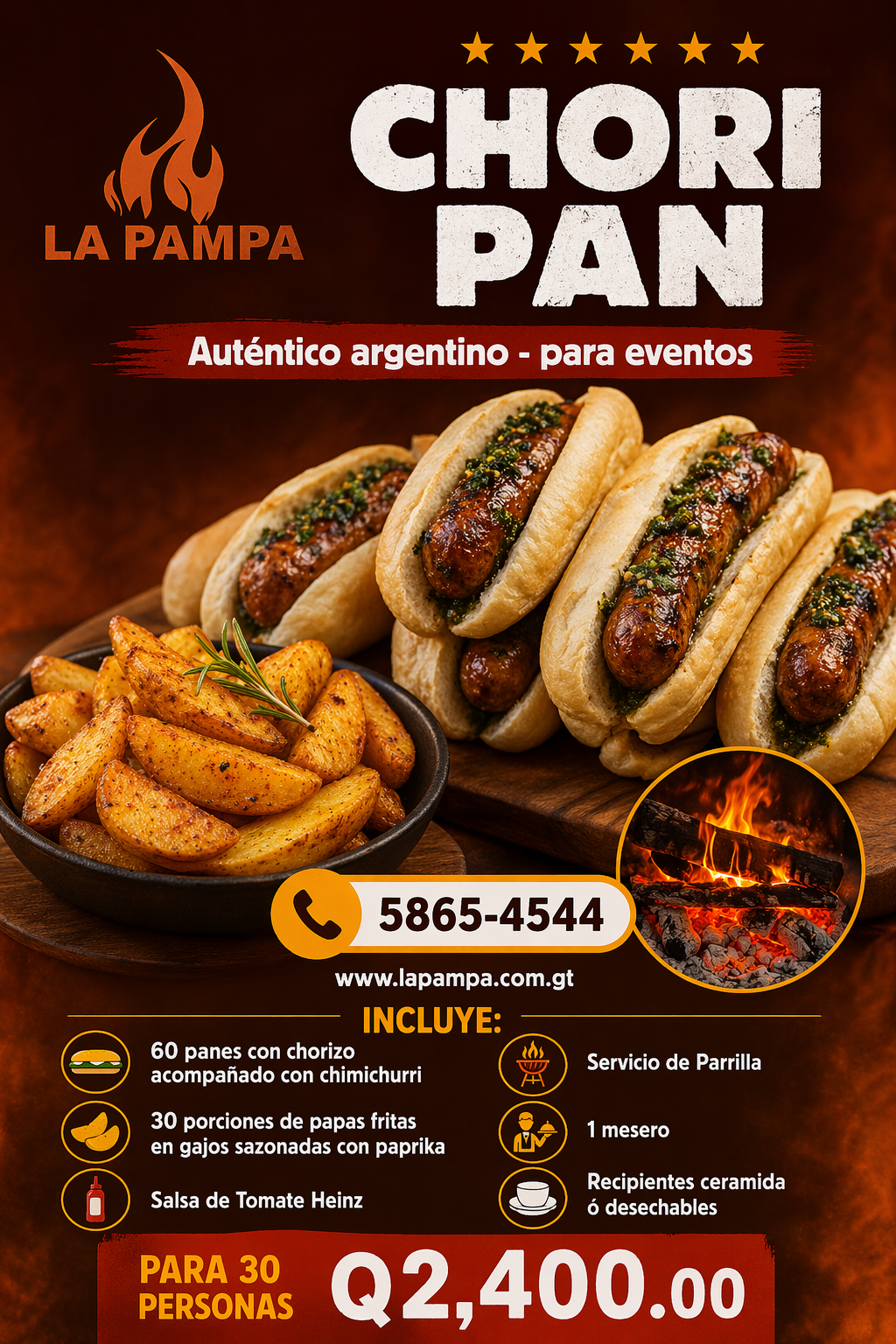 Banner menú panes con chorizos